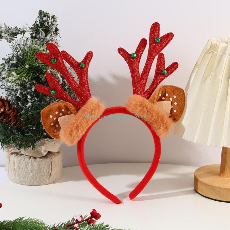 Reindeer Antlers Headband - E74E Bộ 6 Lễ Hội Nhung