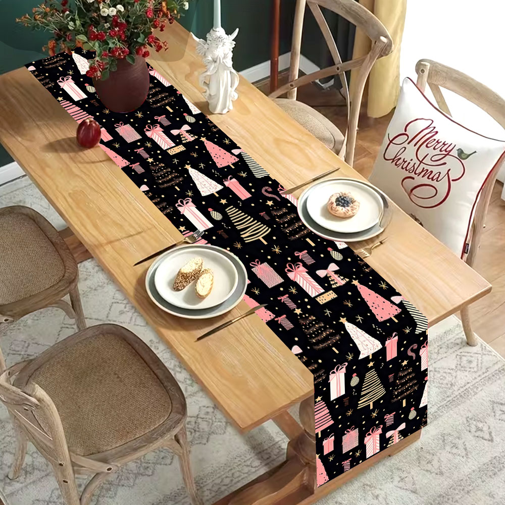 Christmas Table Runner Pink Xm - đánh giá và giá Christmas Table Runner