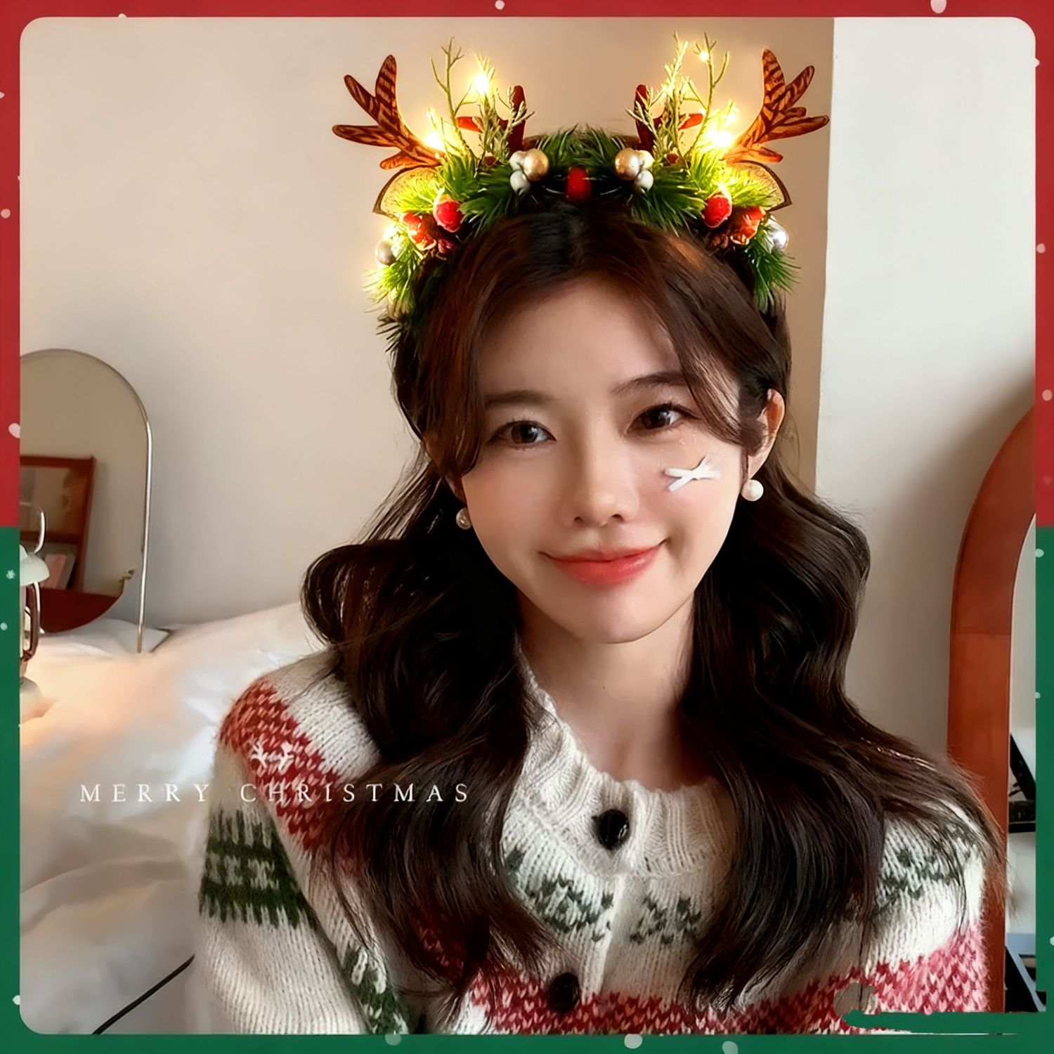 Christmas Reindeer Antlers Hea - đánh giá và giá Reindeer Antlers Headband