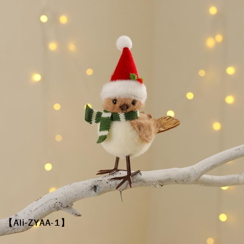 【A】Christmas Plush Bird Orname - đánh giá và giá Santa Hat Plush