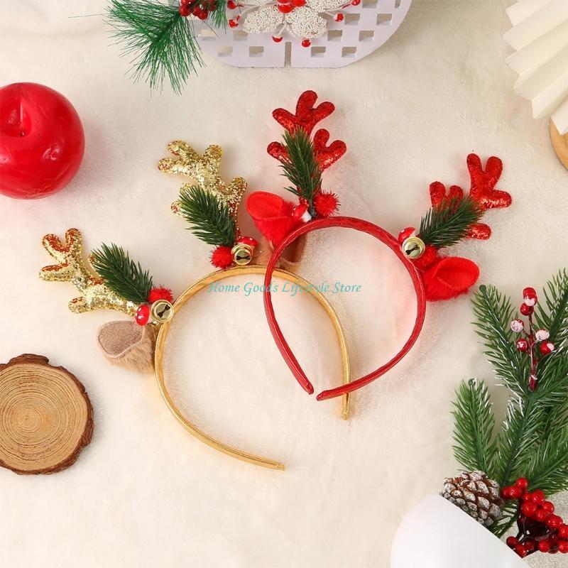 E74E Bộ 6 Lễ Hội Nhung Tuần Lộ - đánh giá và giá Reindeer Antlers Headband